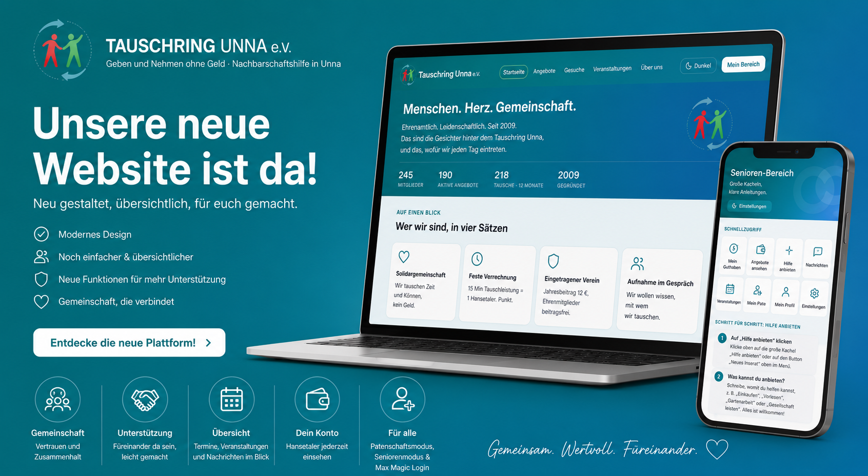 Willkommen auf unserer neuen Plattform!