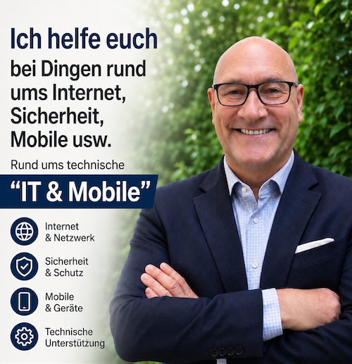 Geduldige Hilfe rund um Computer, Handy und Internet